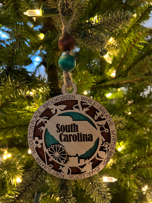Display State Christmas Ornament - South Carolina
