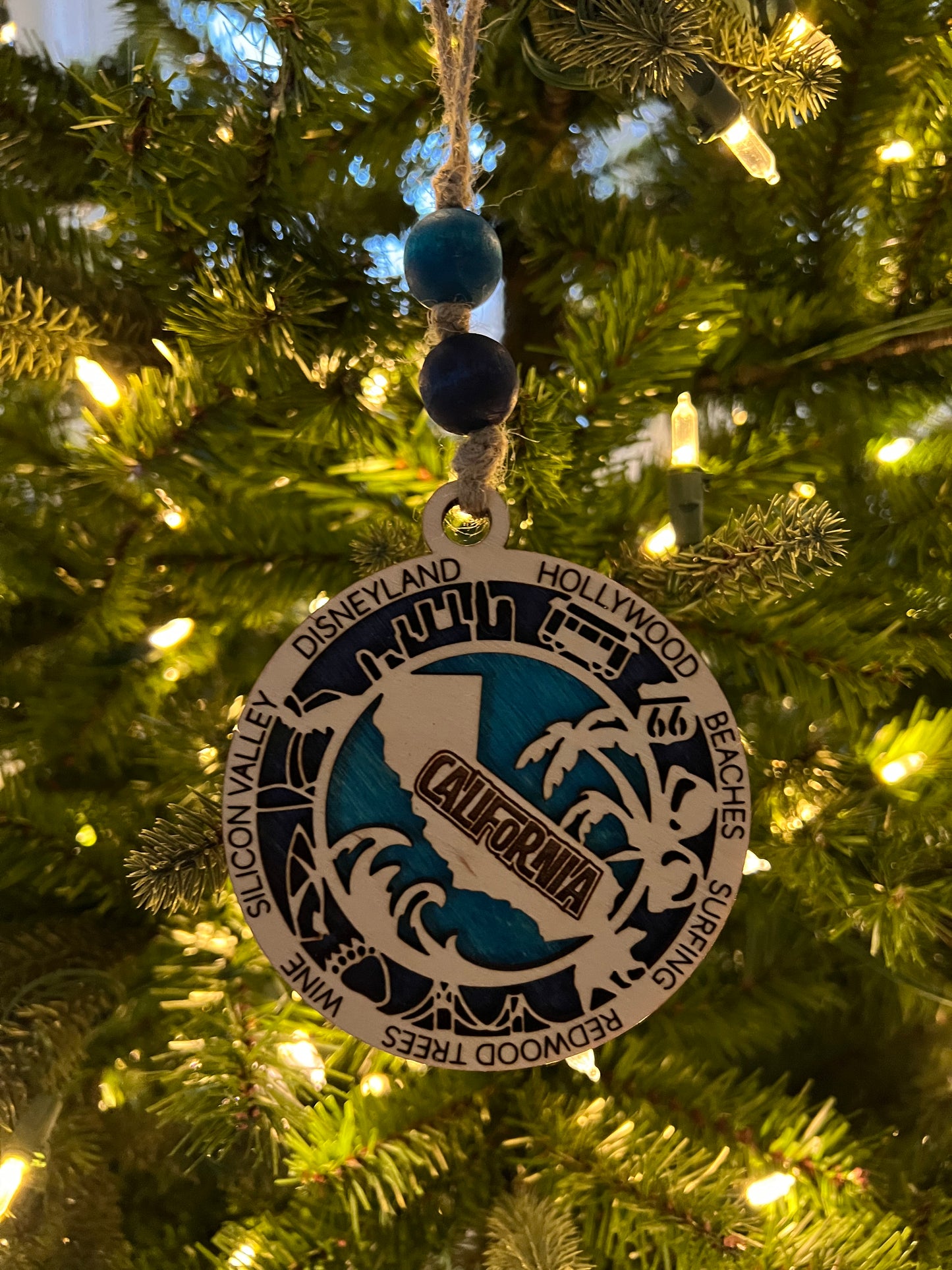 Display State Christmas Ornament - California