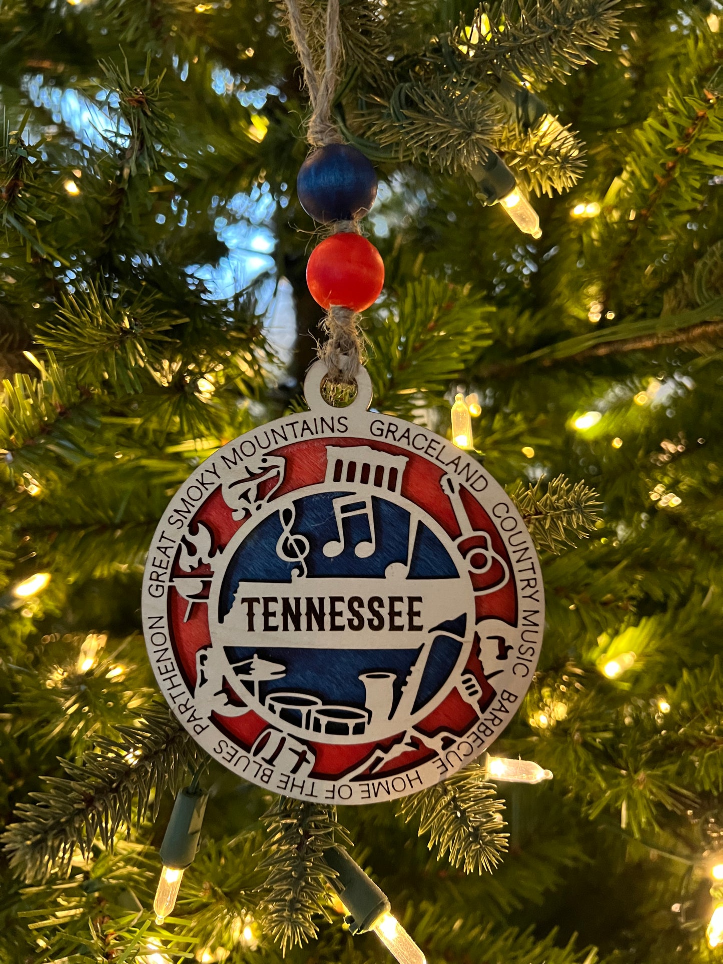 Display State Christmas Ornament - Tennessee