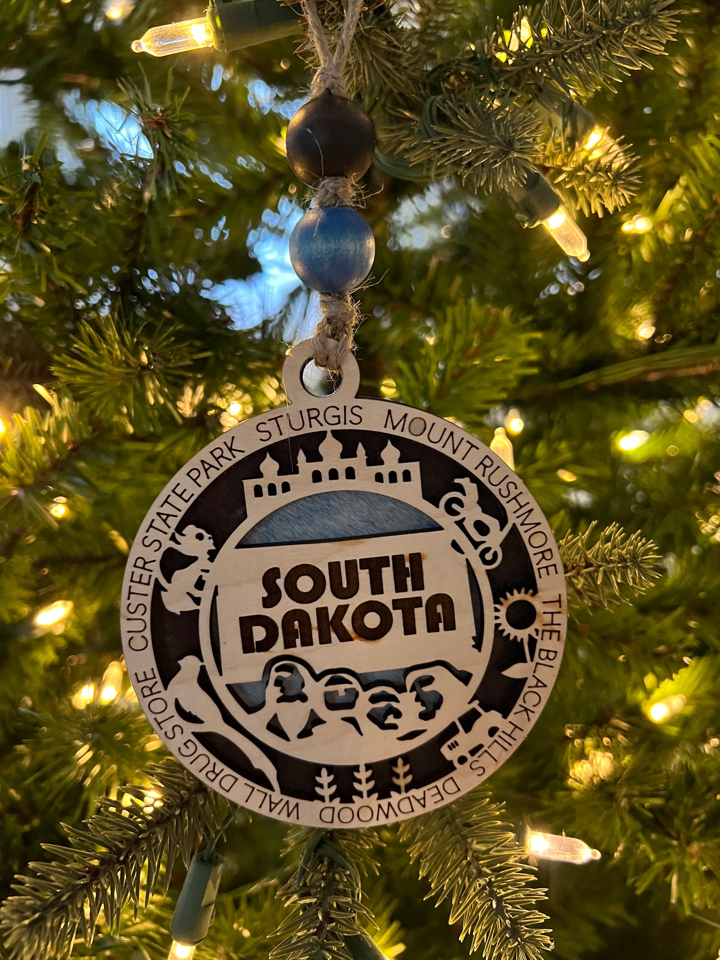 Display State Christmas Ornament - South Dakota