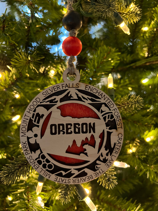 Display State Christmas Ornament - Oregon