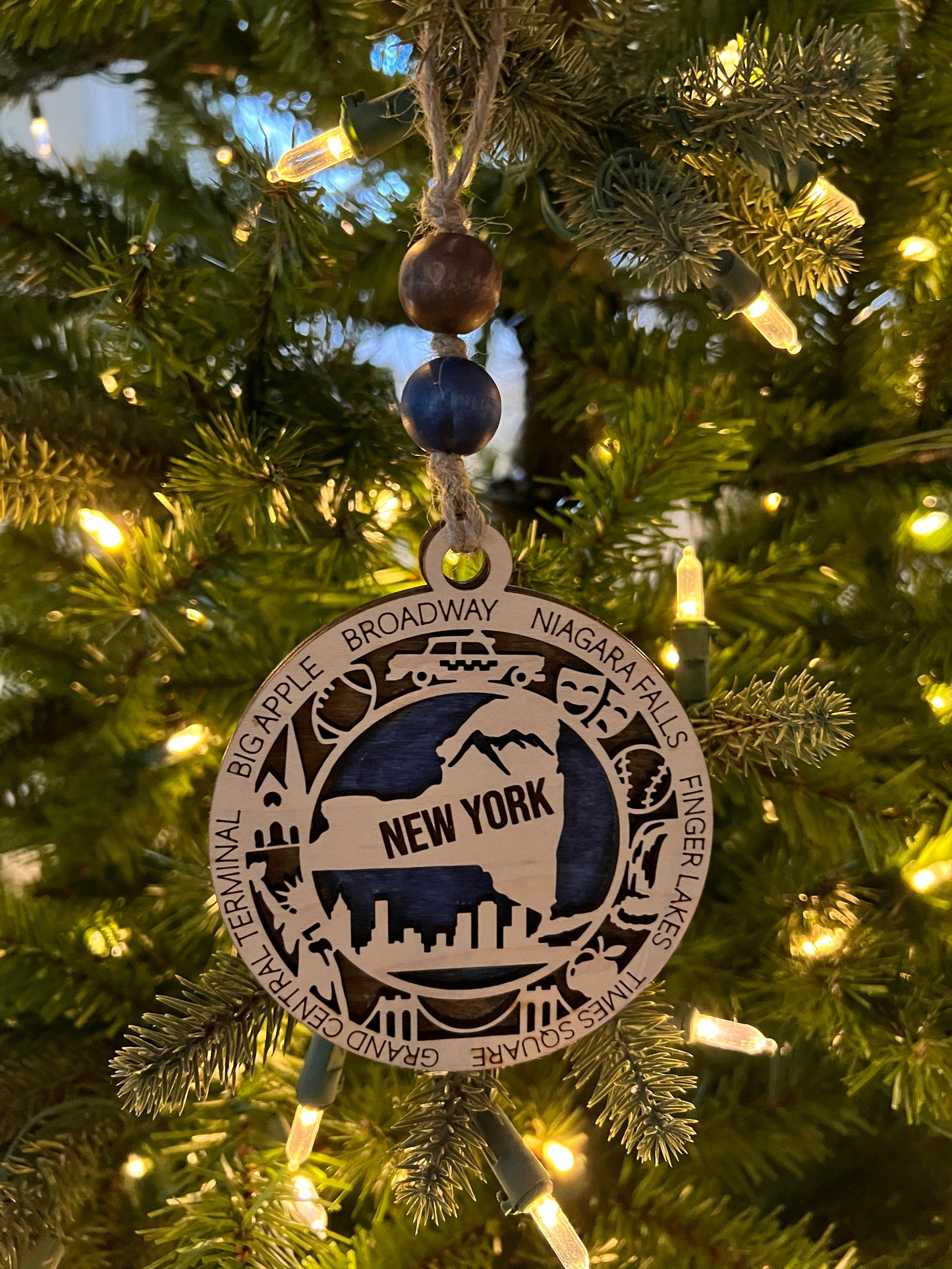 Display State Christmas Ornament - New York