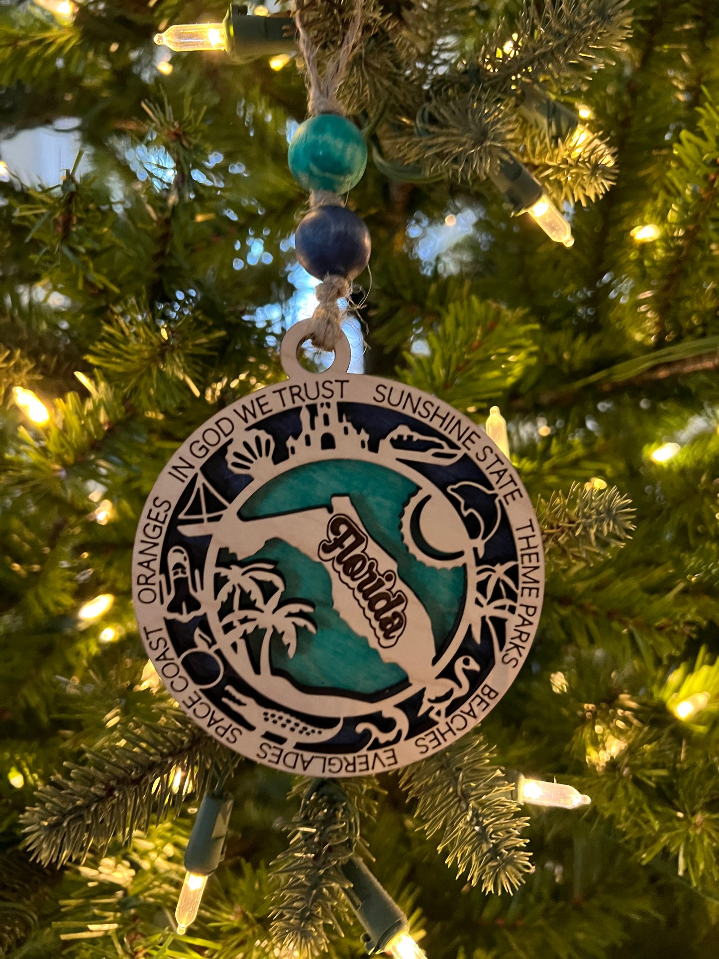Display State Christmas Ornament - Florida