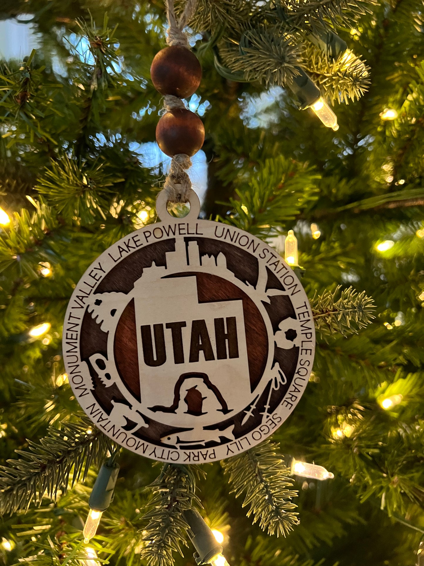 Display State Christmas Ornament - Utah
