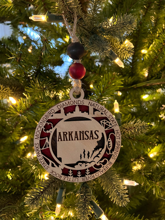 Display State Christmas Ornament - Arkansas