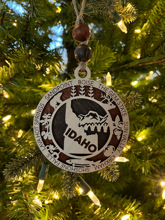 Display State Christmas Ornament - Idaho