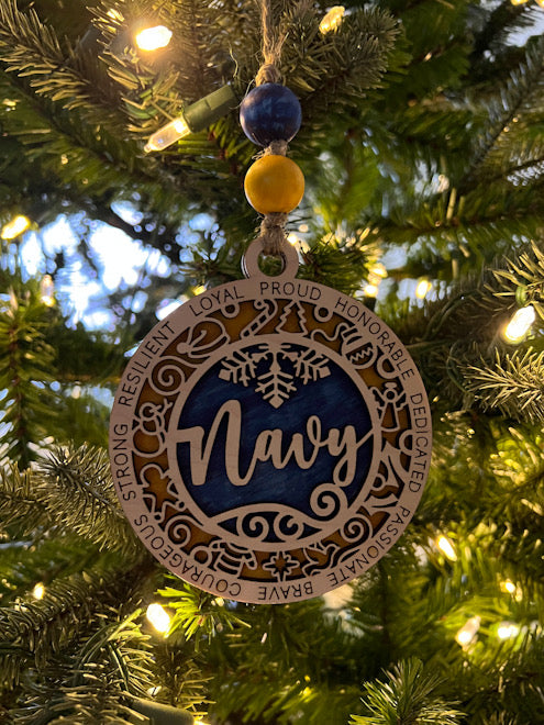 Military - Navy Display Christmas Ornament